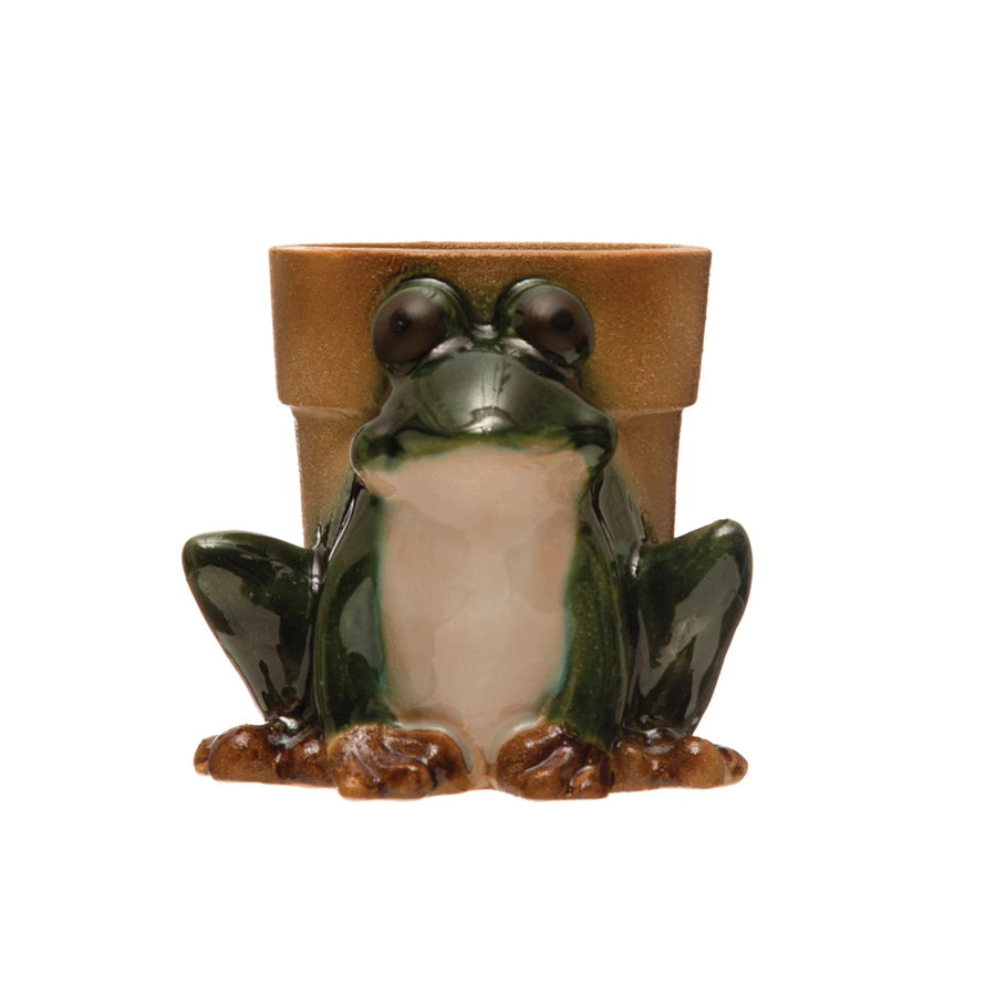 Stoneware Frog