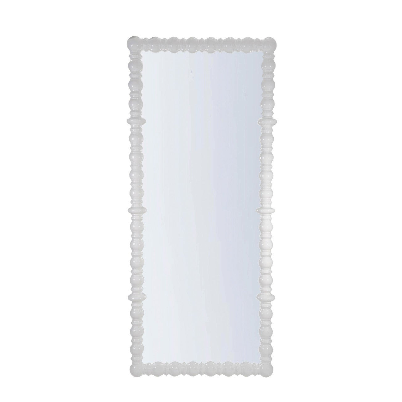 Turned Wood Framed Wall Mirror (Hangs Vertically & Horizontally)