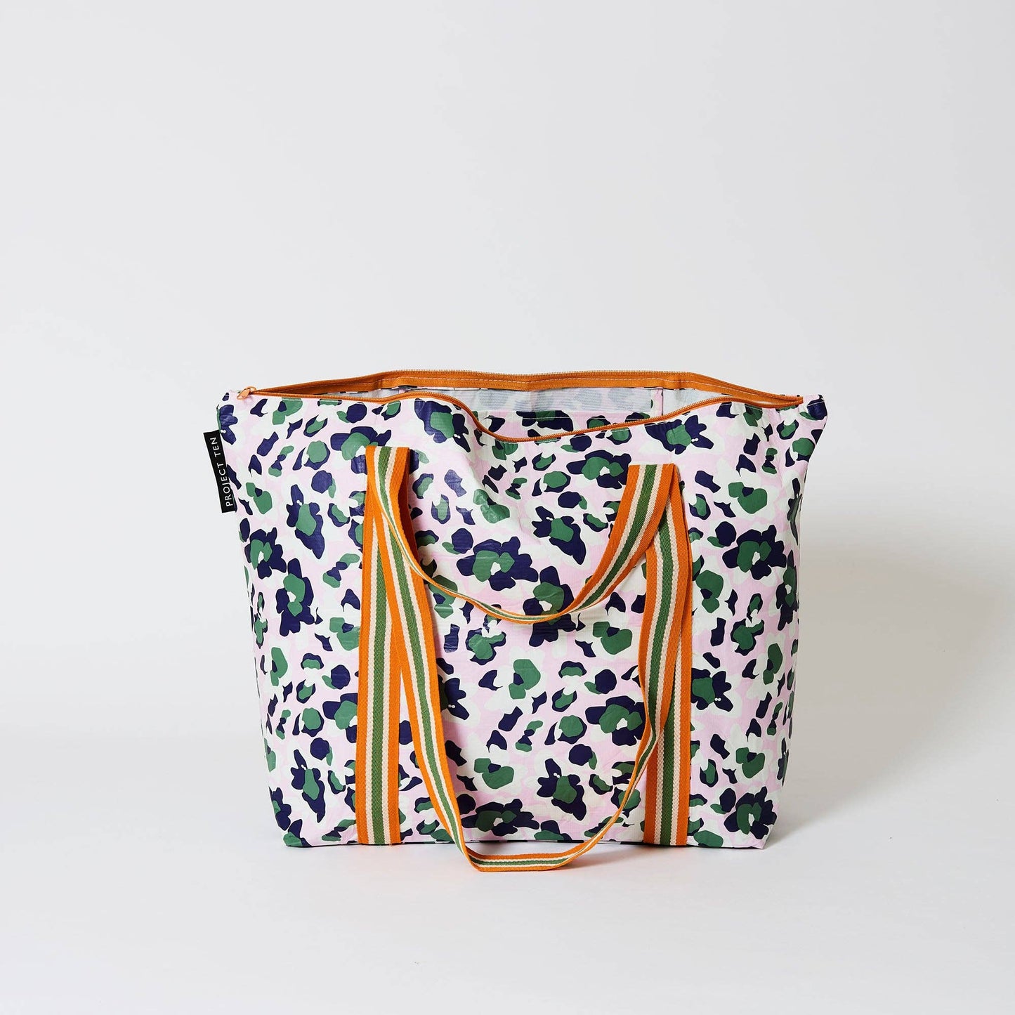 Leopard Zip Medium Tote