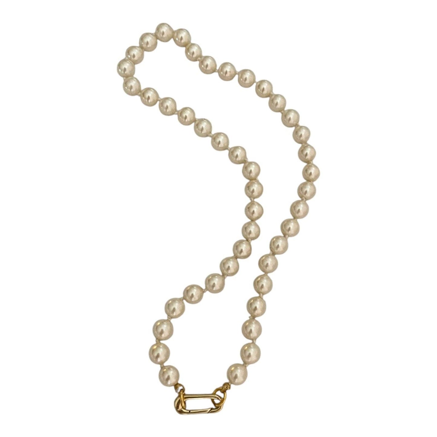 Pearl Charm Holder Necklace - Deadstock