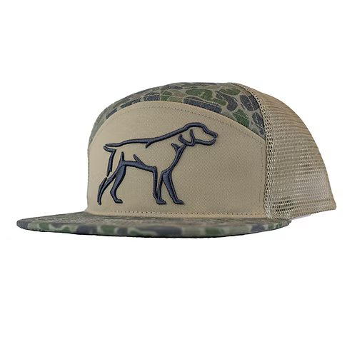 Backwoods Camo 7 Panel Hat - Dog
