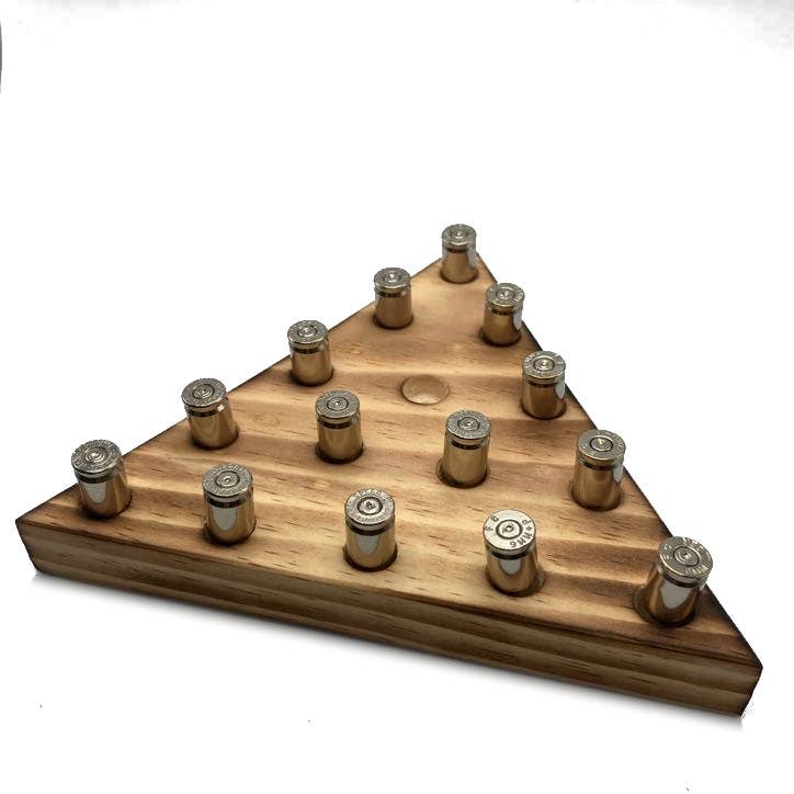 Triangle Peg Game 9mm Brass