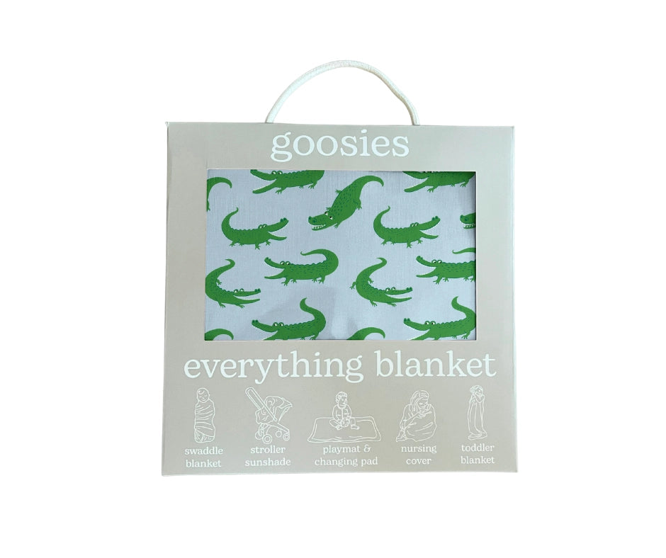 Everything Blanket- Blue Alligators