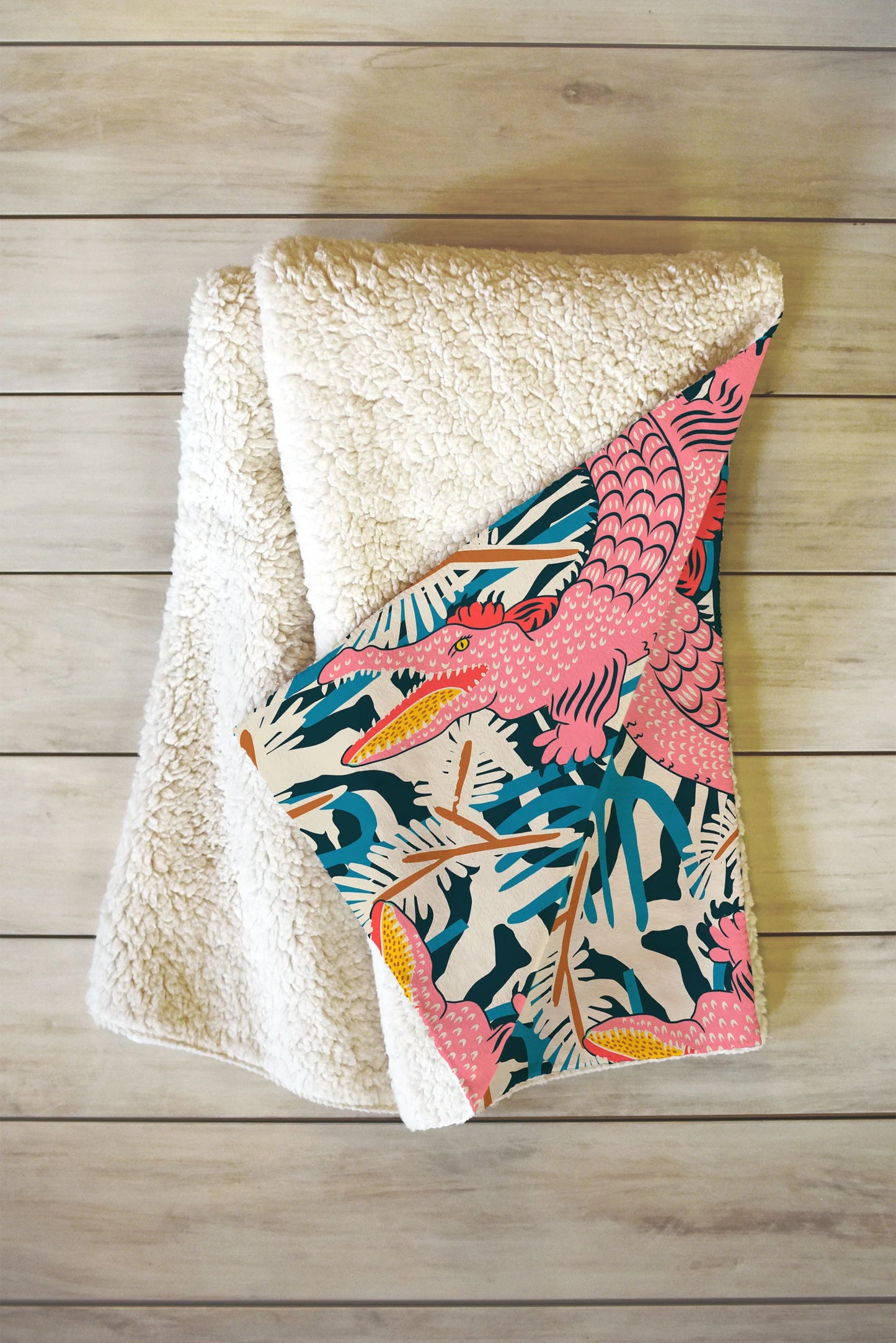 Holli Zollinger Cosmica Gator Fleece Throw