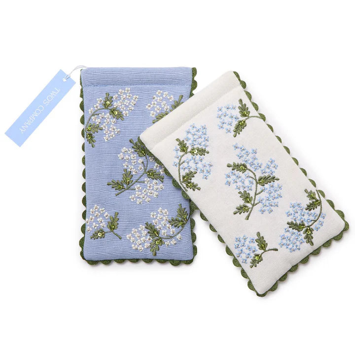 Hydrangea Fabric Eyeglass Case