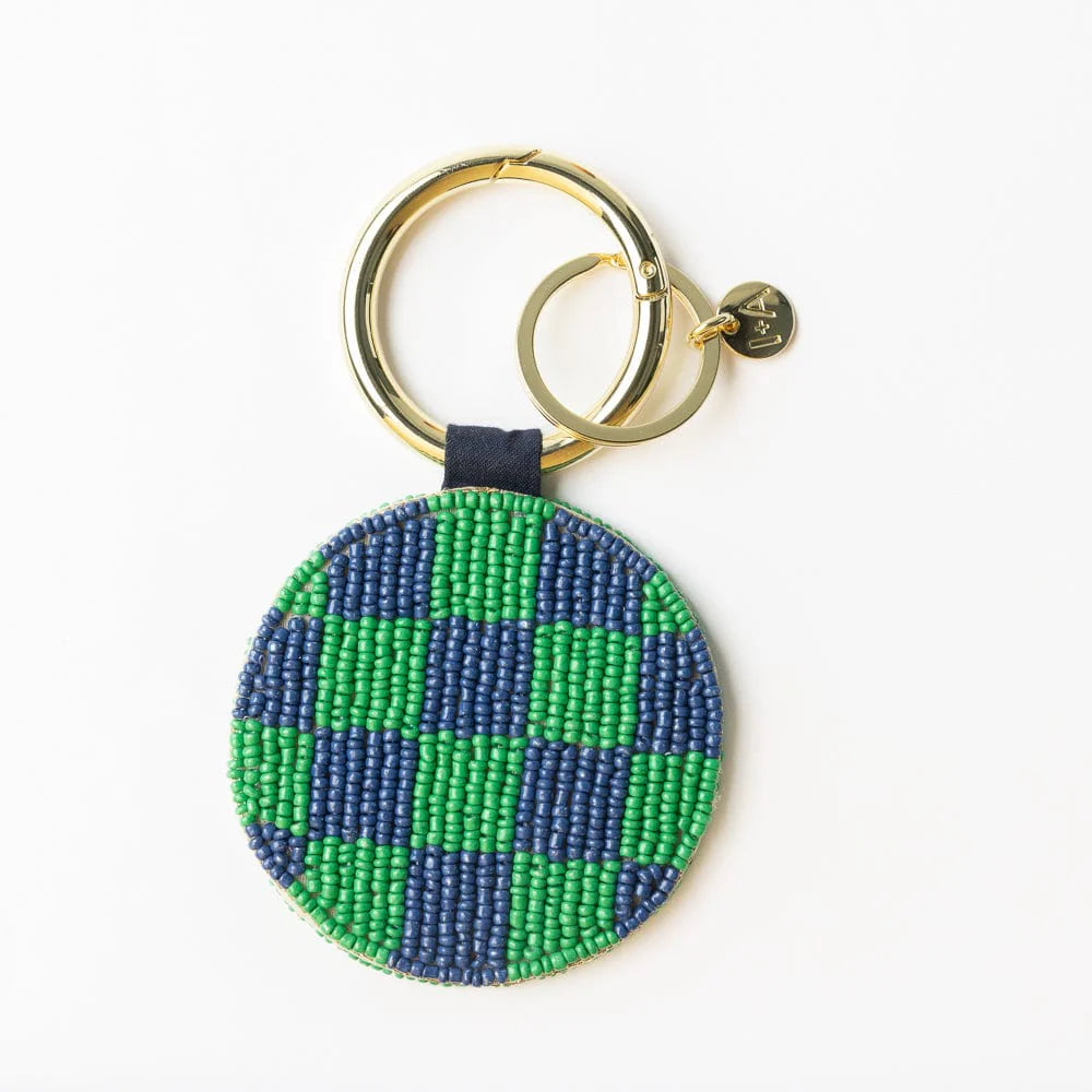 Kelsey cherries seed bead bag accessory keyring