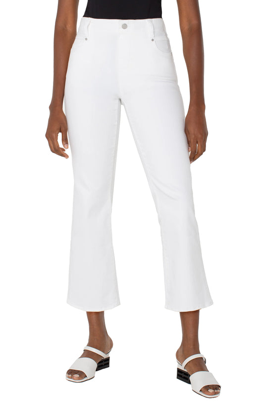 White Gia Glider® Crop Flare W/ Tulip Back