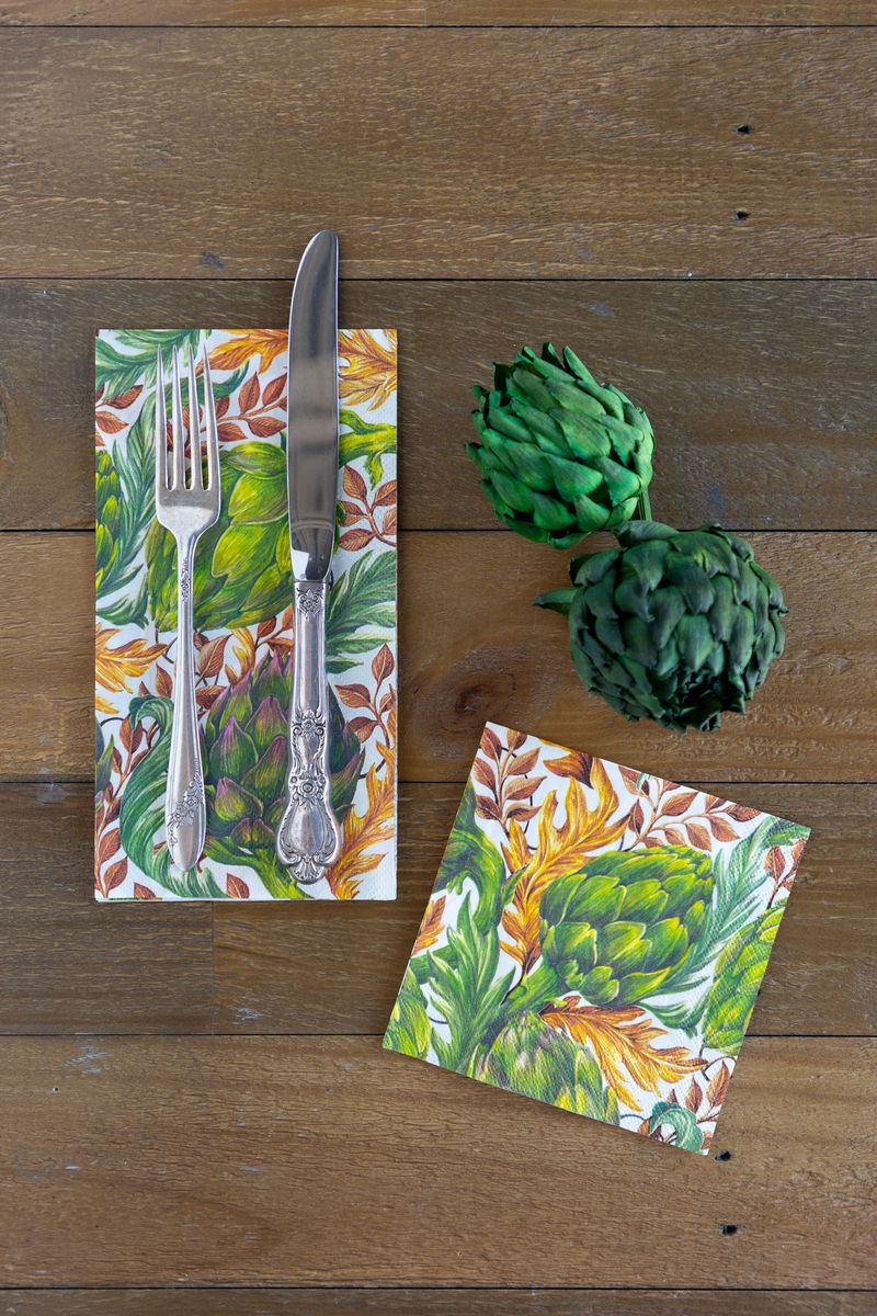 Autumnal Artichokes Guest Napkin