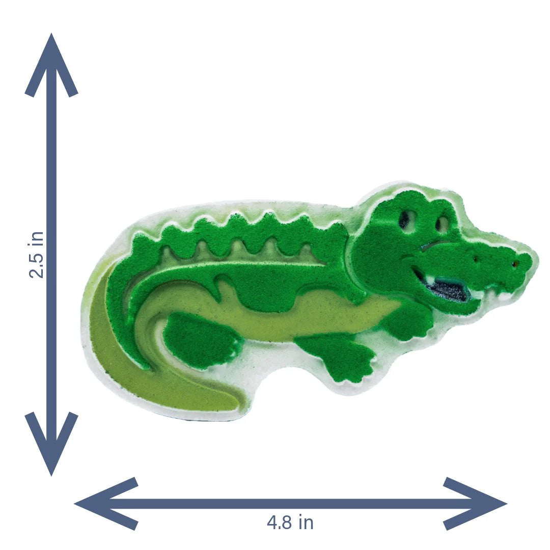 Hand Painted Bath Bomb- Lake Placid Gator