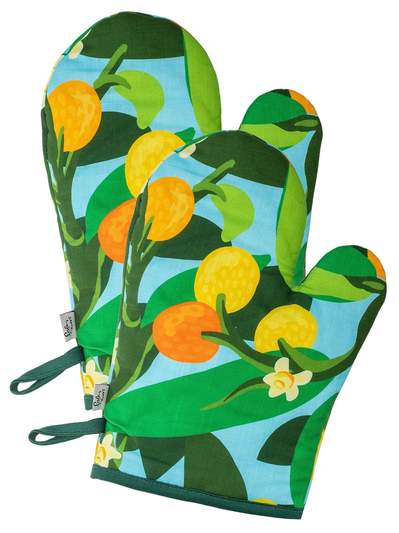 OVEN MITTS set of 2 Kumquats