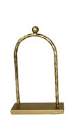 Arched Metal Ornament Display, Gold