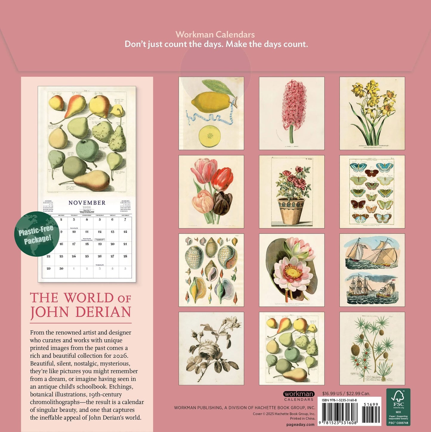 World of John Derian Wall Calendar 2026