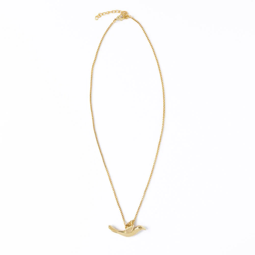 Wren Bird Pendnat Neckalce