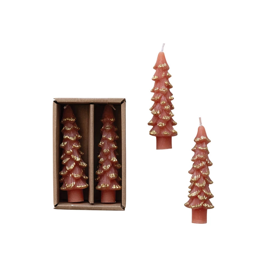 Unscented Tree Shaped Taper Candles