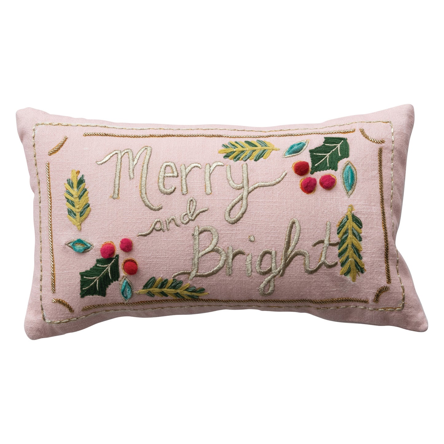 Lumbar Pillow with Hand-Embroidery ©
