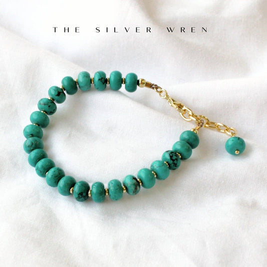 Turquoise Candy Stone Beaded Bracelet