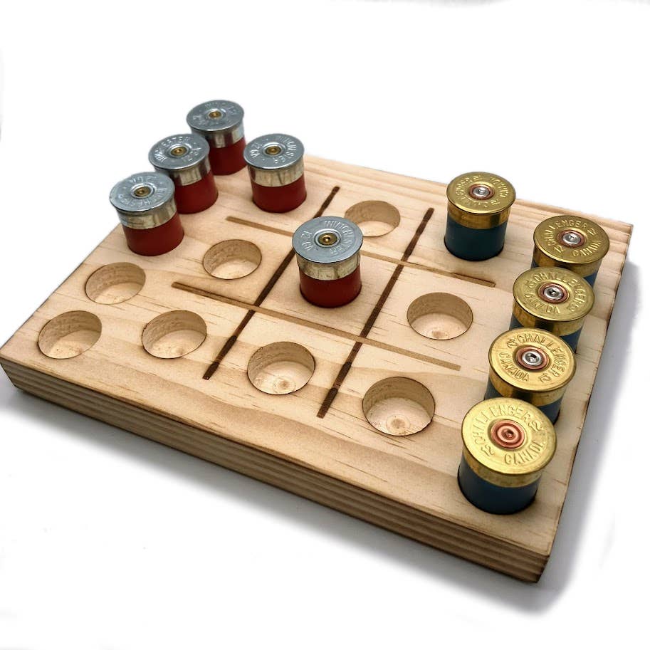 Shotgun Shell Tic Tac Toe Game