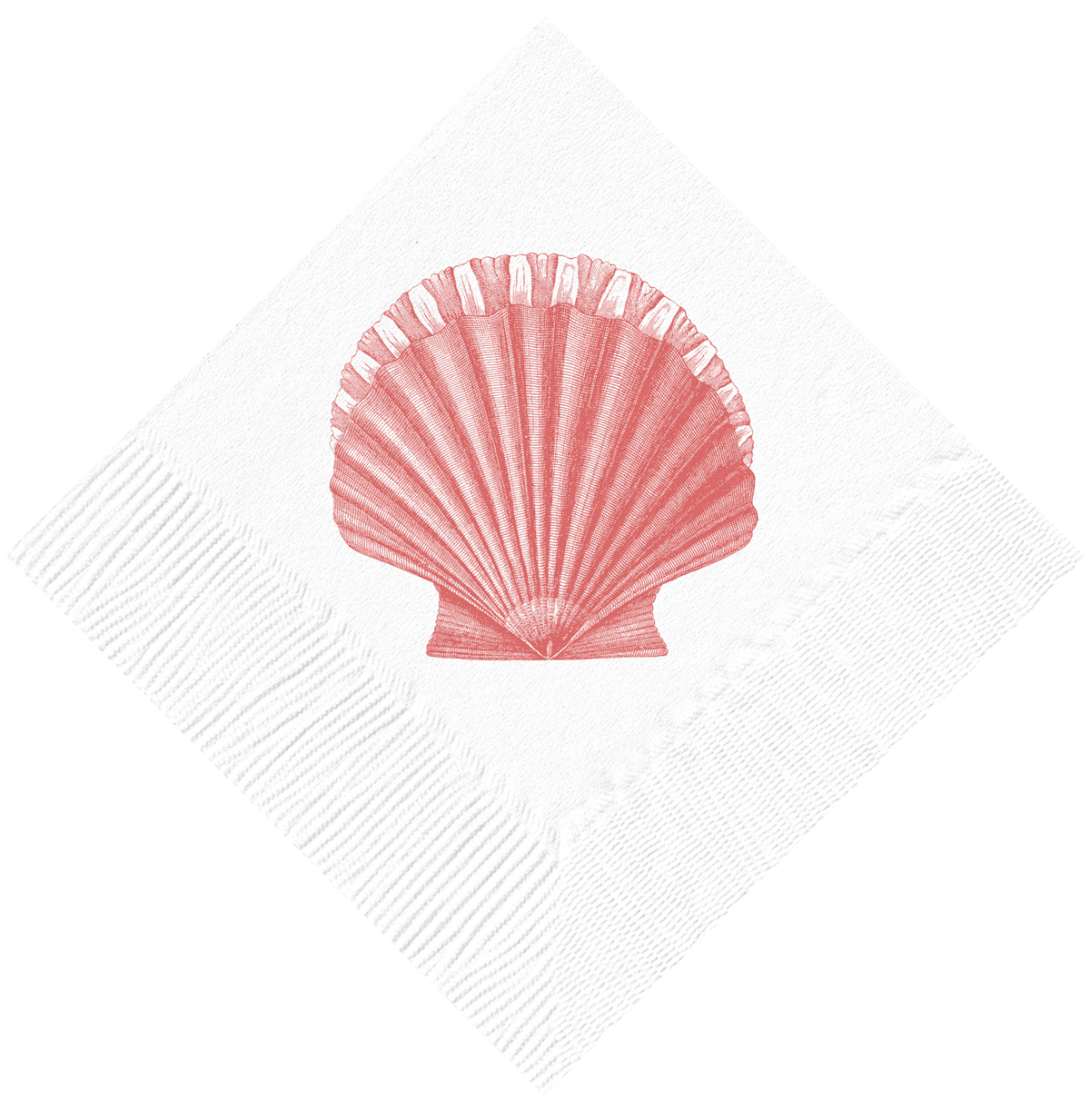 Scallop Cocktail Napkins