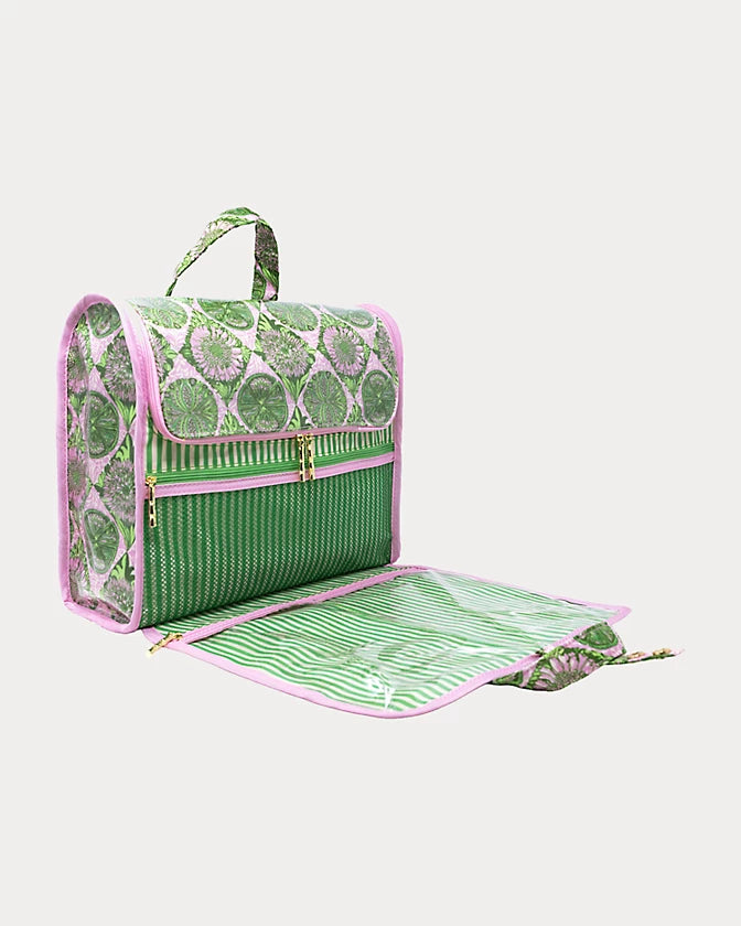 Hanging Toiletry Case-Tropical Tiles