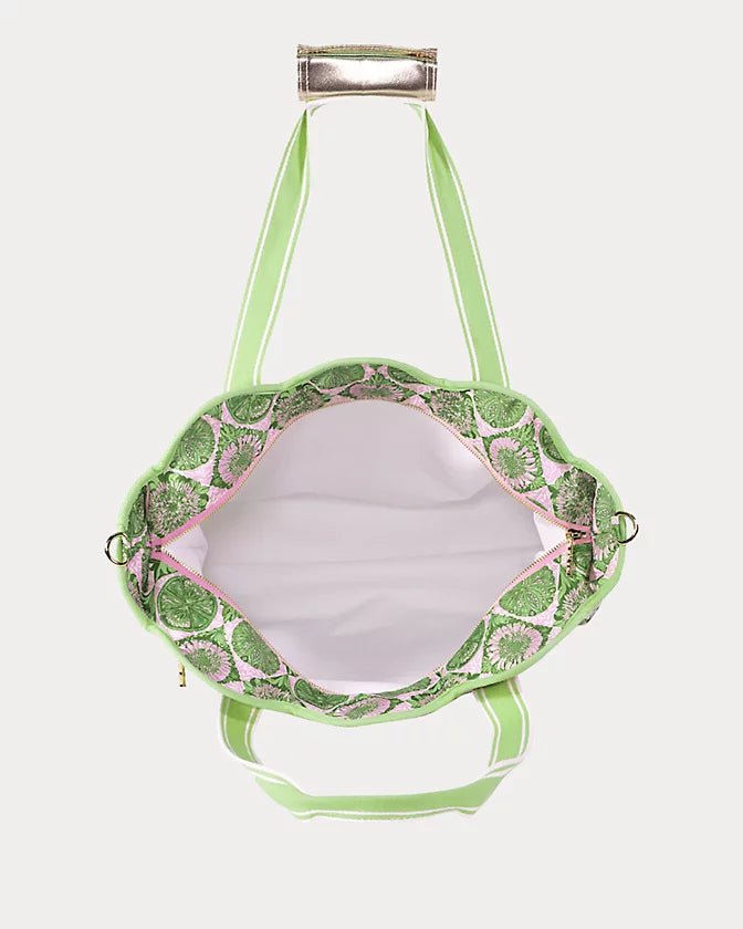 Scallop Cooler Bag-Tropical Tiles