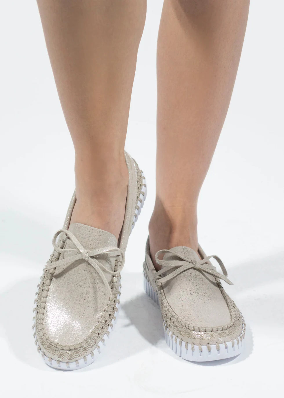 Tulip Metallic Boat Shoe