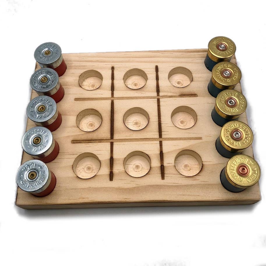 Shotgun Shell Tic Tac Toe Game