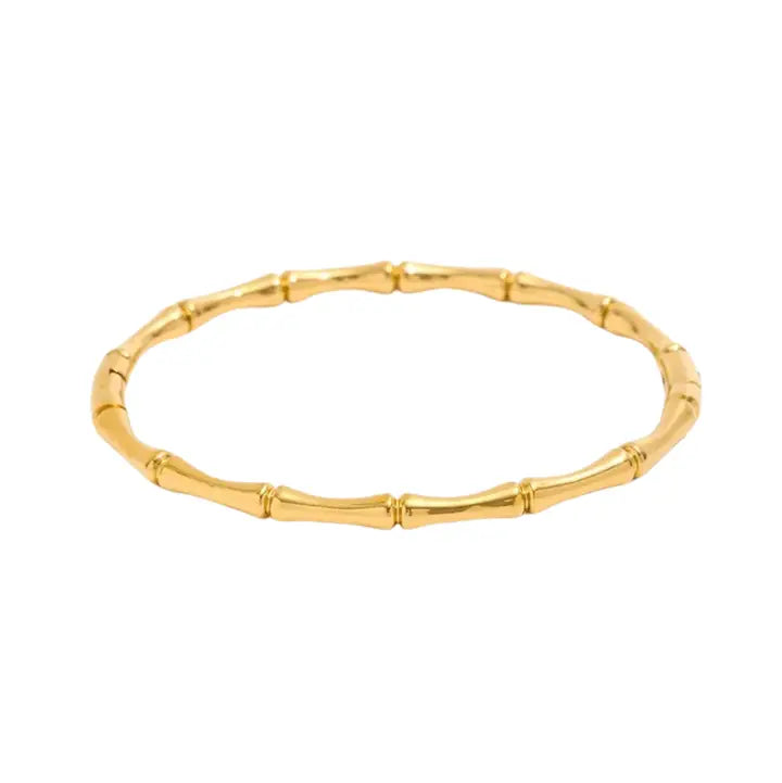 Bailey Gold Bamboo Bangle Bracelet