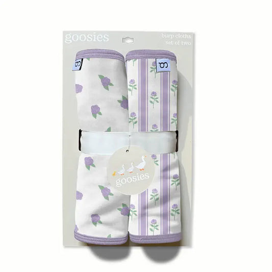 Burp Cloth Set - Lilac Buds