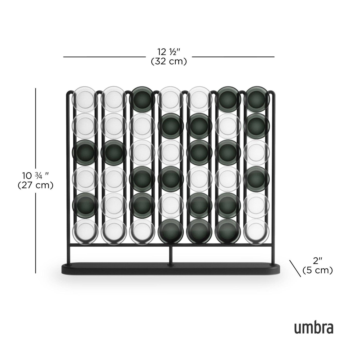 Connect 4 Game Stax 4 in a Row Home Decor Display: Brass