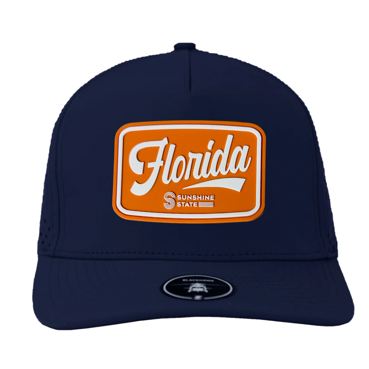Sunshine State Orange Coastal Hat: Navy 5-panel
