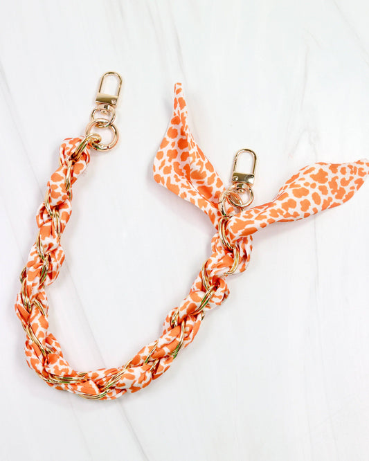 Serafina Scarf Purse Chain Orange Lep