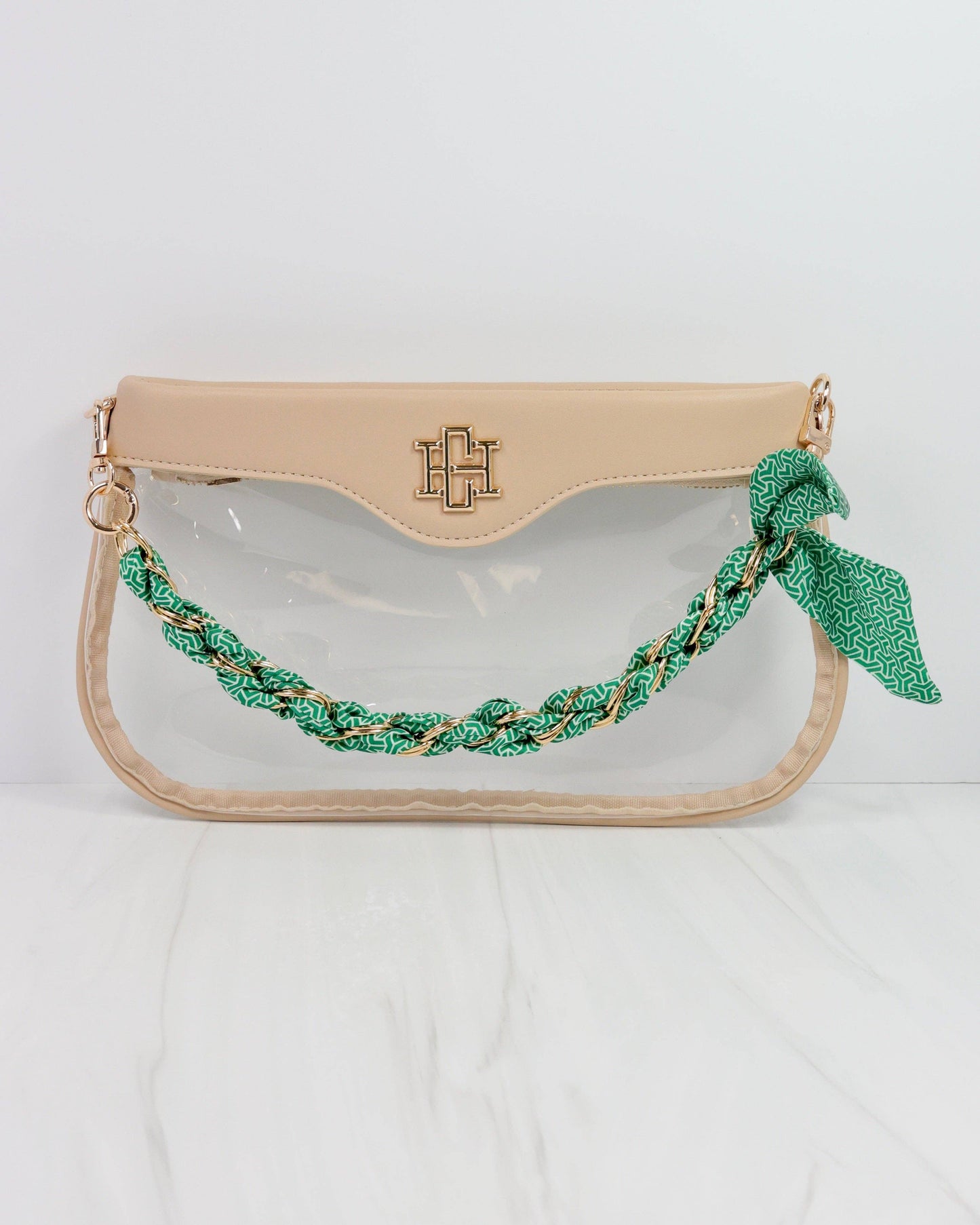 Serafina Scarf Purse Chain Green