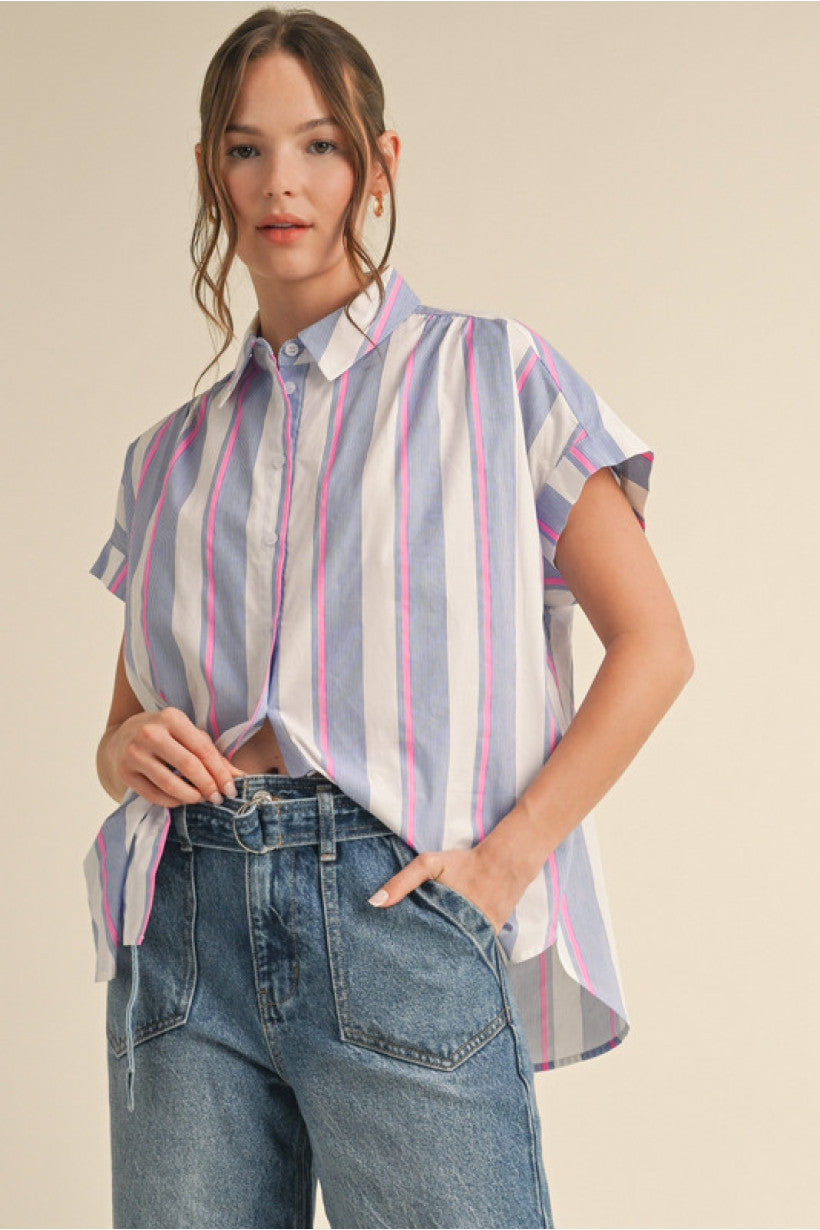 Striped Top Pink