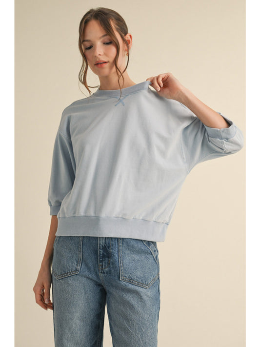 Crew Neck Sweatshirt Blue