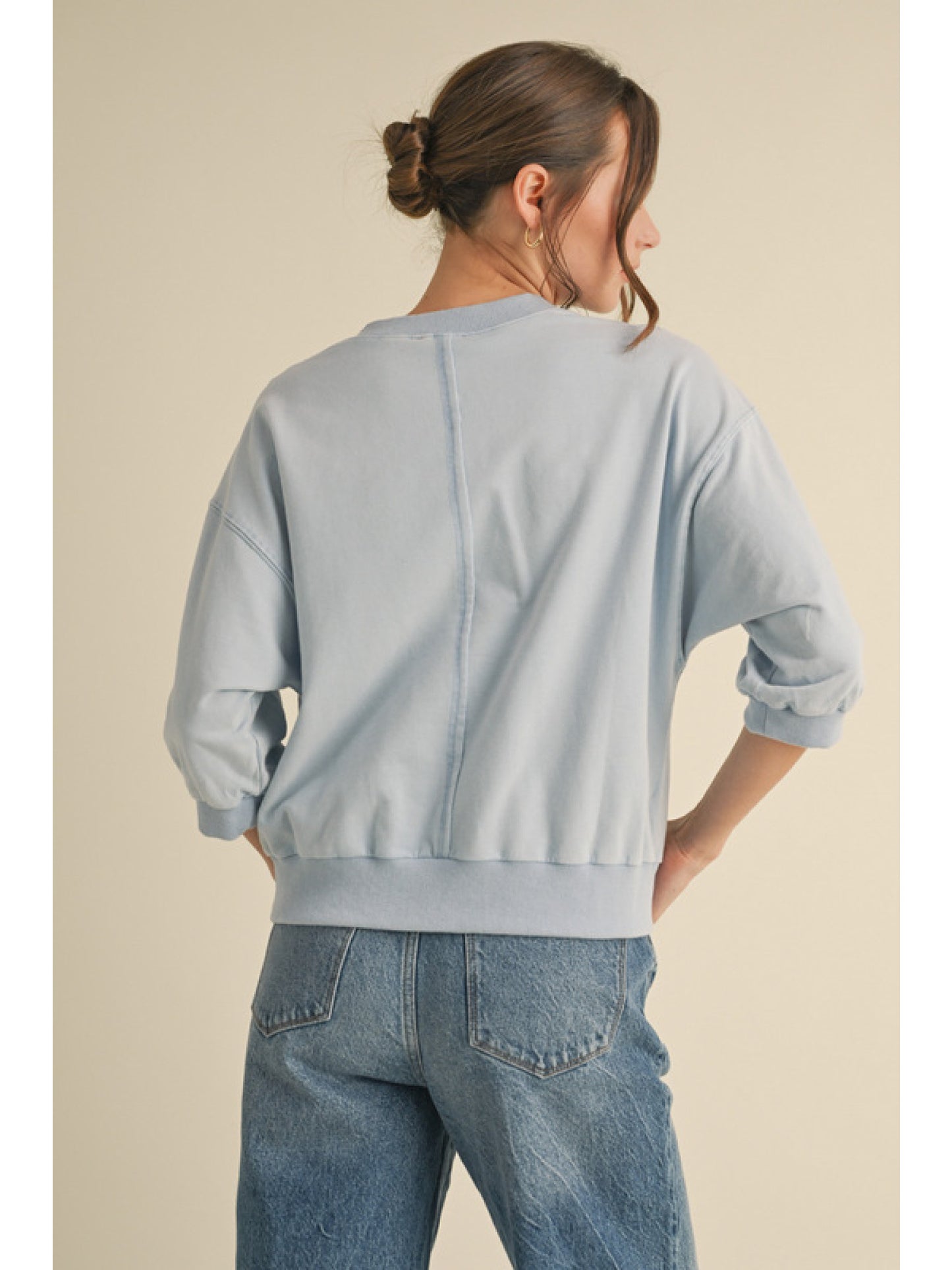 Crew Neck Sweatshirt Blue