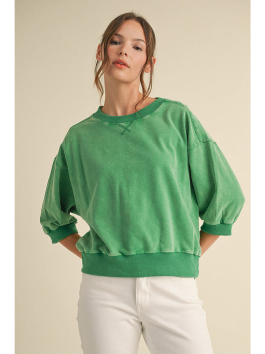 Crew Neck Sweatshirt Green