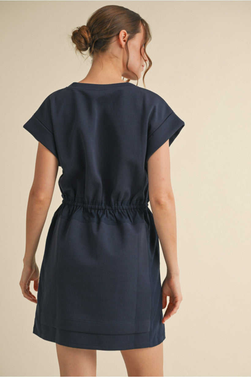 Jersey Short Dress Navy