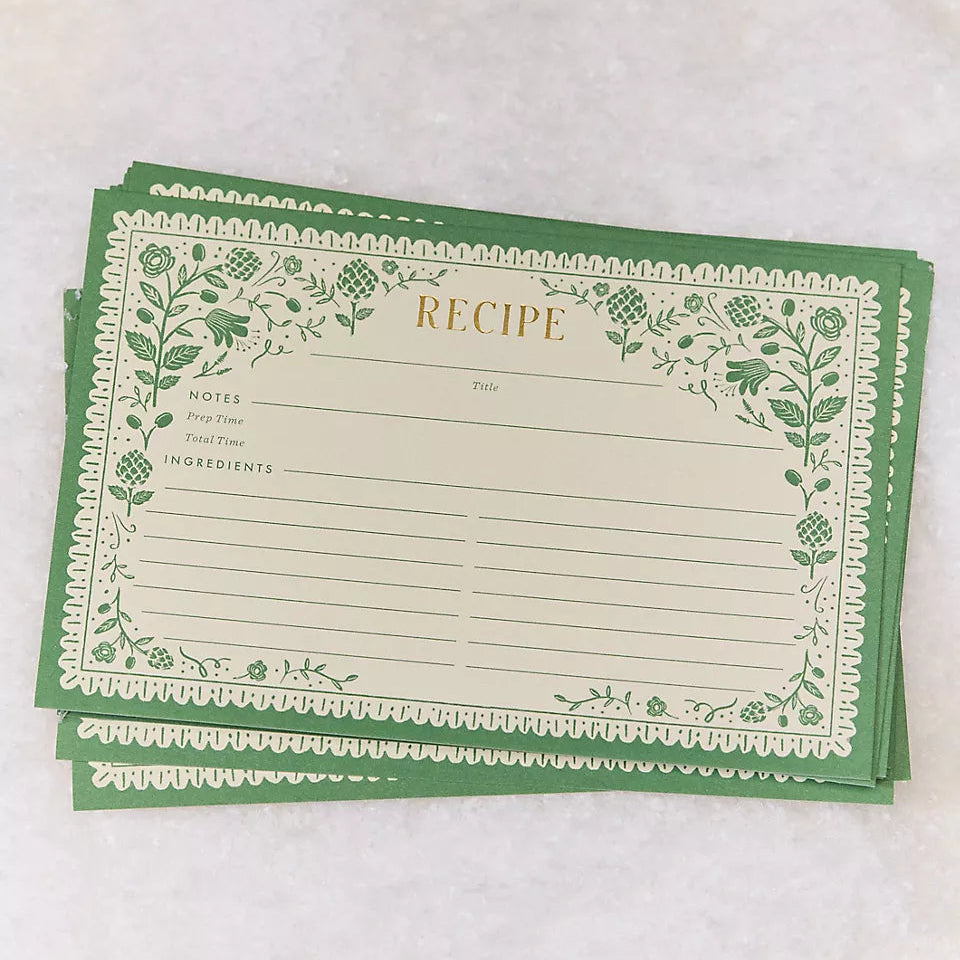 Artichoke Recipe Cards