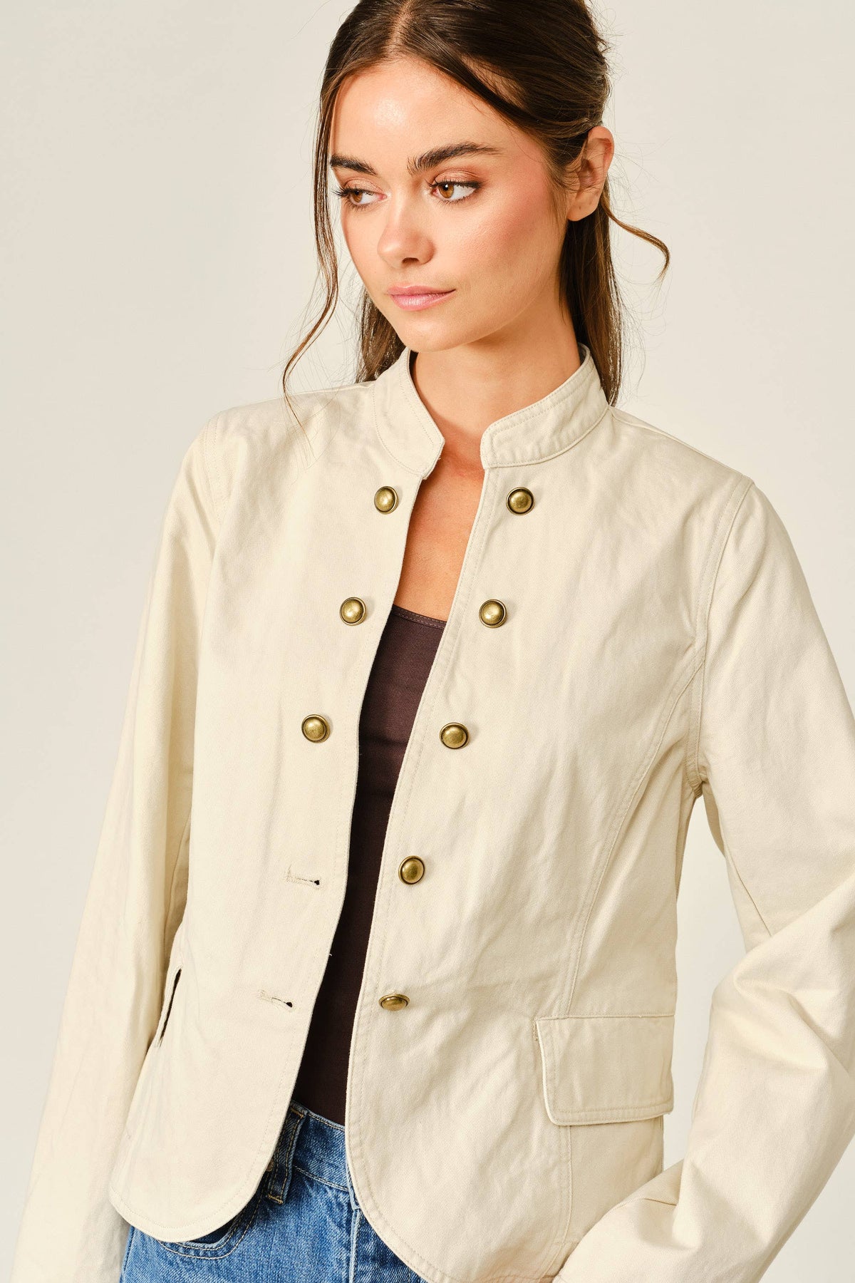 Fitted Button Up Jacket