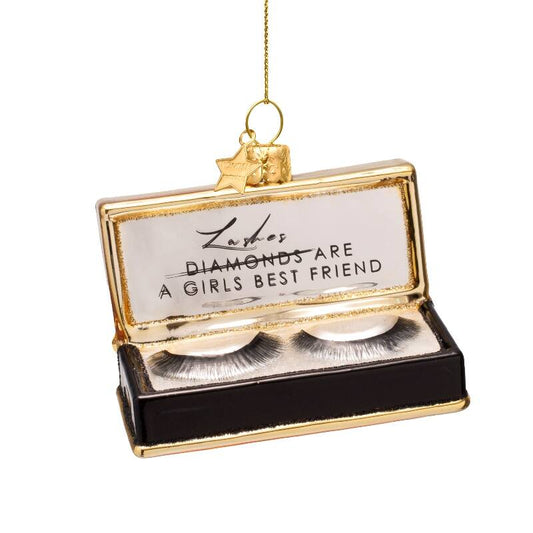 Ornament glass Black Fake Lashes