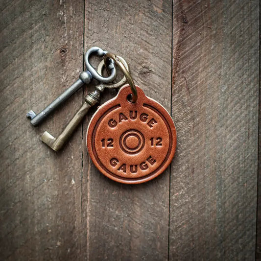 12 Gauge Leather Keychain