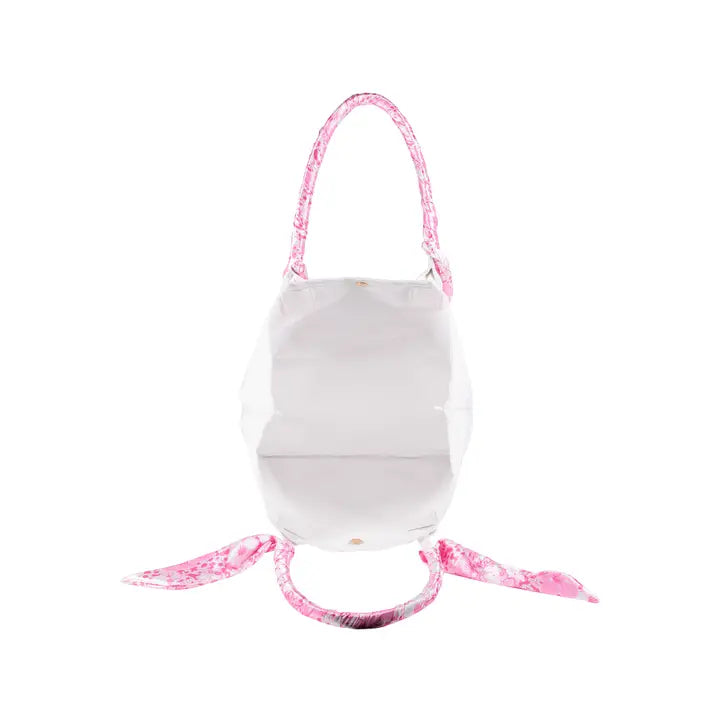 Mesh Beach Bag, Conch Shell Pink Burst of Joy