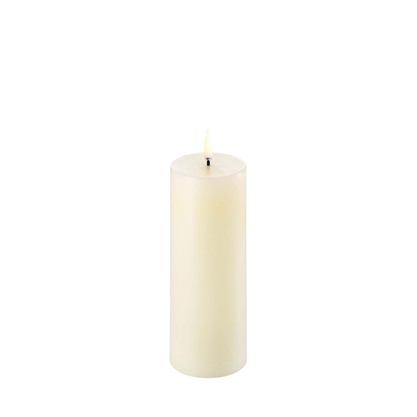 LED Pillar Candle, Ivory, Smooth 3 x 6"
