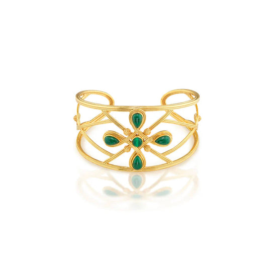 Monique Gem Cuff Malachite