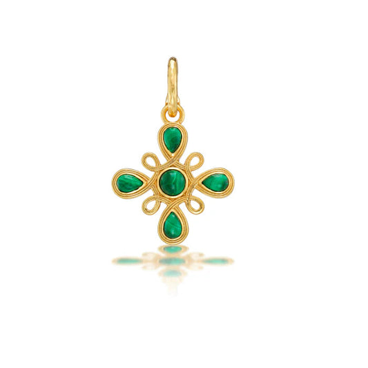 Monique Gem Pendant Malachite