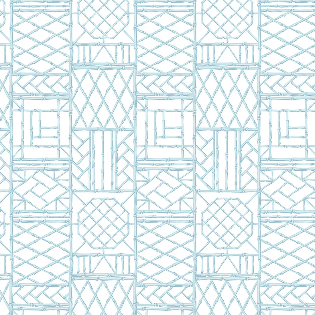 Bamboo Screen Robin's Egg Paper Linen Print Tablecover