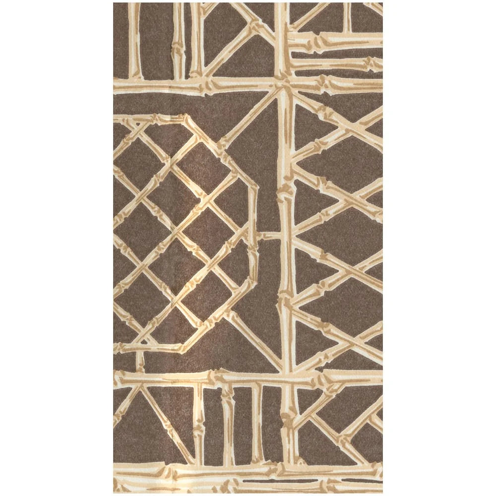 Bamboo Screen Chestnut-Paper Linen Paper Linen Guest Towels