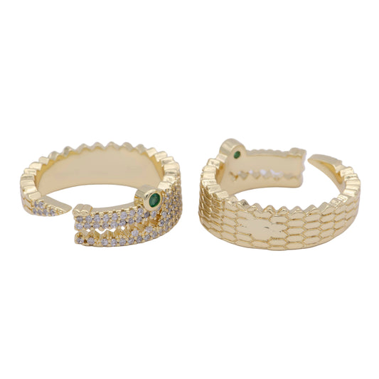 Alligator Ring, Gold