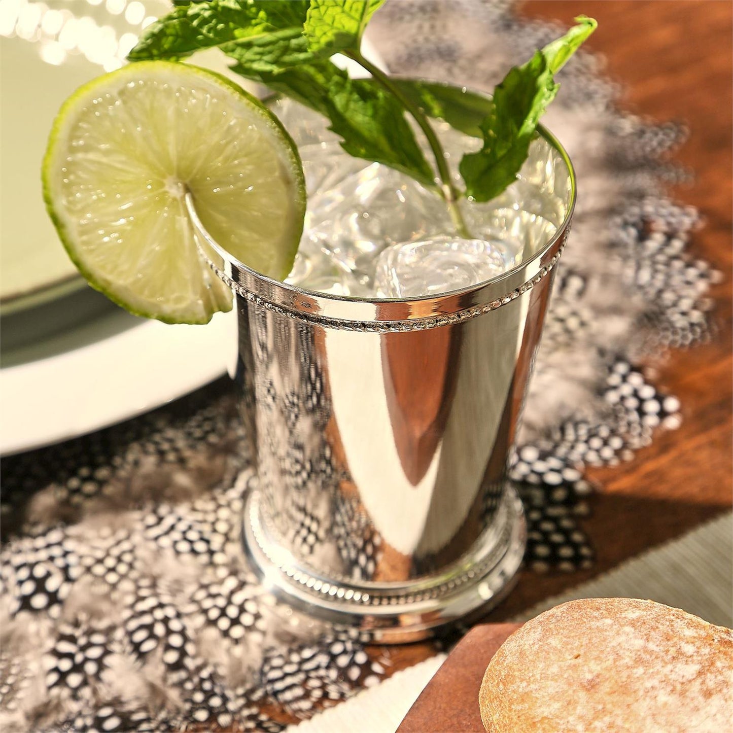 Mint Julep Cup/Vase - Lacquered Silver-Plated Brass