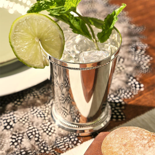 Mint Julep Cup/Vase - Lacquered Silver-Plated Brass